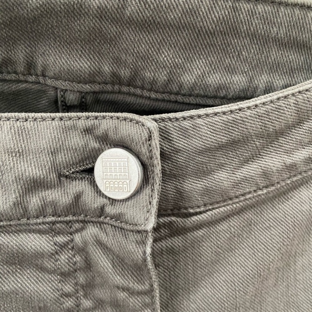 Fendi Olive Slim Jeans Women’s Size 42 Eu View 5